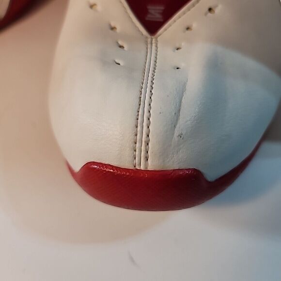 Nike Shox Zoom Air Basketball Sneakers Red White Cream #050507 LN3 SIZE 15 EUC - Picture 4 of 16